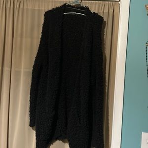 Long open front sweater. Worn once